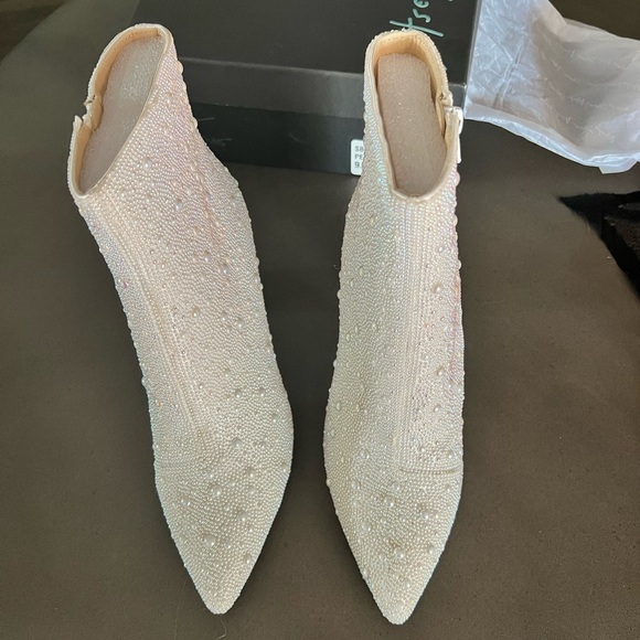 Betsey Johnson Shoes - Betsey Johnson Cady Pearl Booties 9.5M